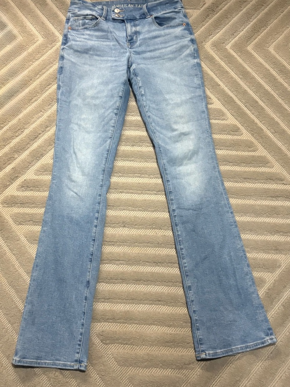 American Eagle curvy high rise skinny kick 8 x-long NWOT
